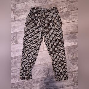 Black and White Patterned Women's Pants #179